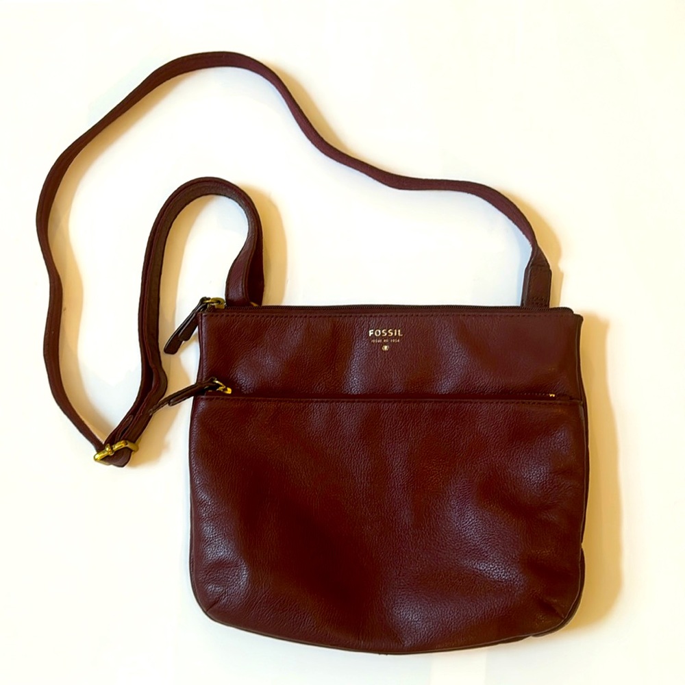 Fossil Tinsley Crossbody in Cabernet/Burgundy
